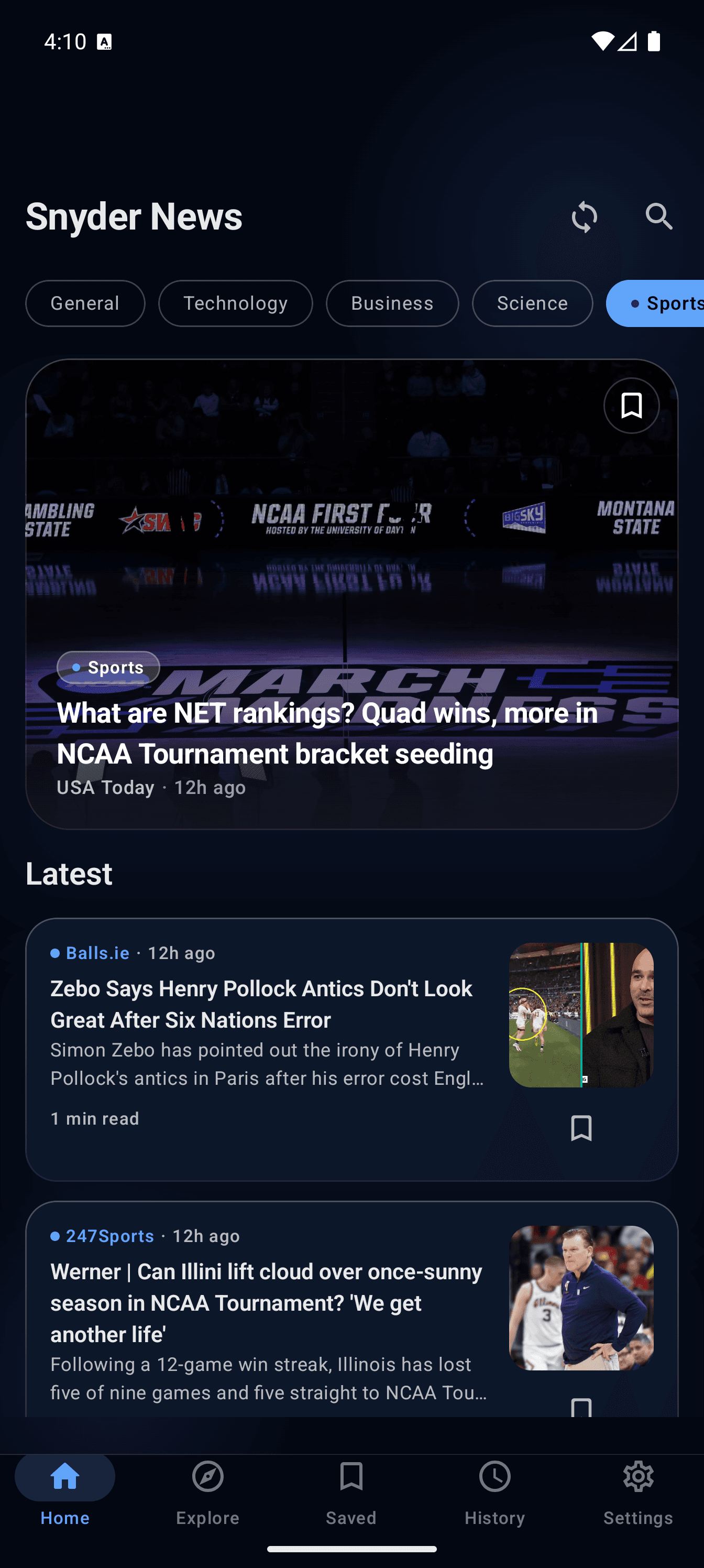 App screen 1
